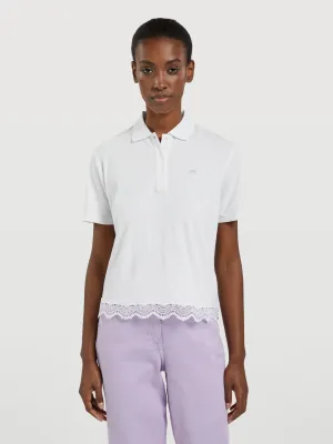 Polo With Lace Detail