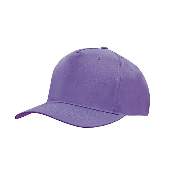 Poly Twill 5 Panel Baseball Cap