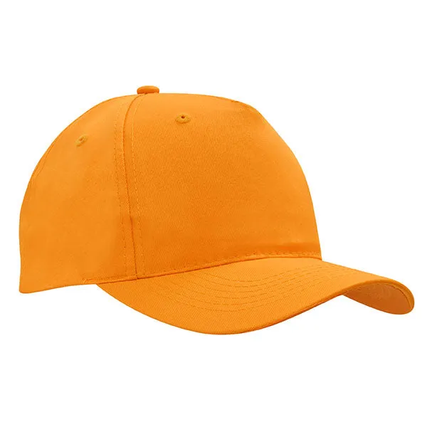 Poly Twill 5 Panel Baseball Cap