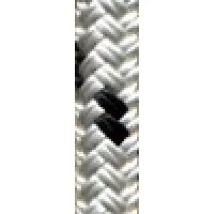 Polyester Braid - 3/16" White w/Black Tracer $/FT