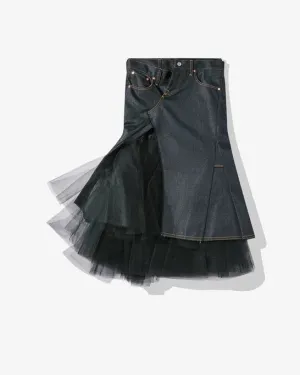 Polyester Denim Nylon Skirt