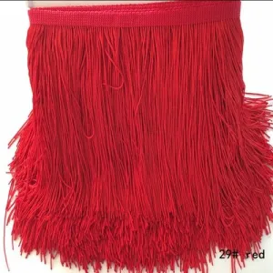 Polyester Fringing - Red