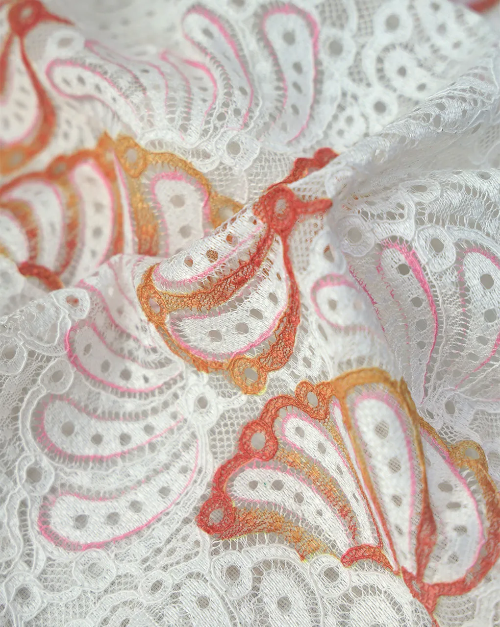 POLYESTER JACQUARD LACE FABRIC