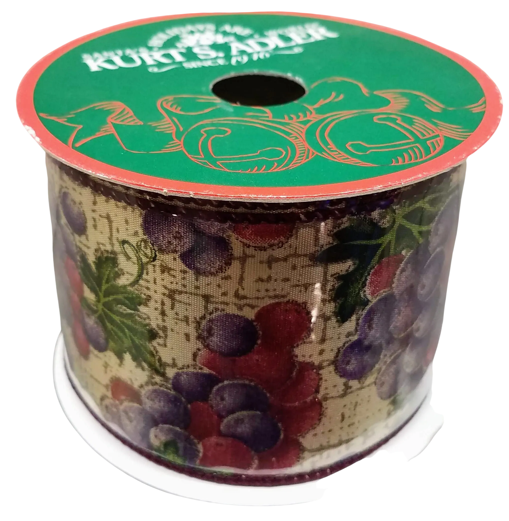 Polyester ribbon with grapes 30Ft x 2.5"