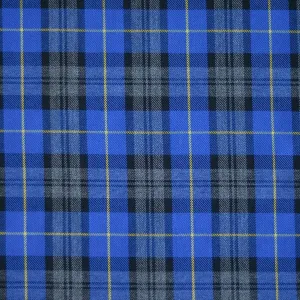 Polyester Viscose Tartan - Blue Fashion Plaid