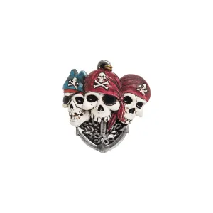 Polyresin Triple Skull Magnet