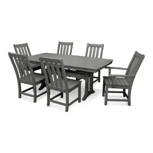 Polywood: Vineyard 7-Piece Dining Set with Trestle Legs