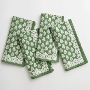 Pom Buti Green Napkin | Set of 4