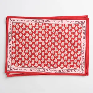 Pom Buti Red Placemat | Set of 4