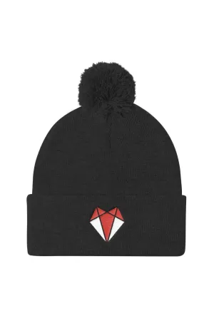 Pom Pom Knit Cap