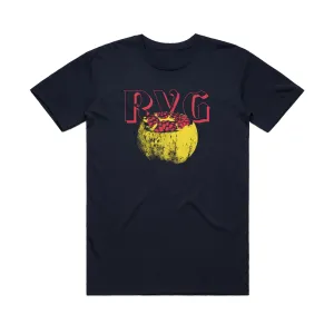 Pomegranate / Navy T-shirt