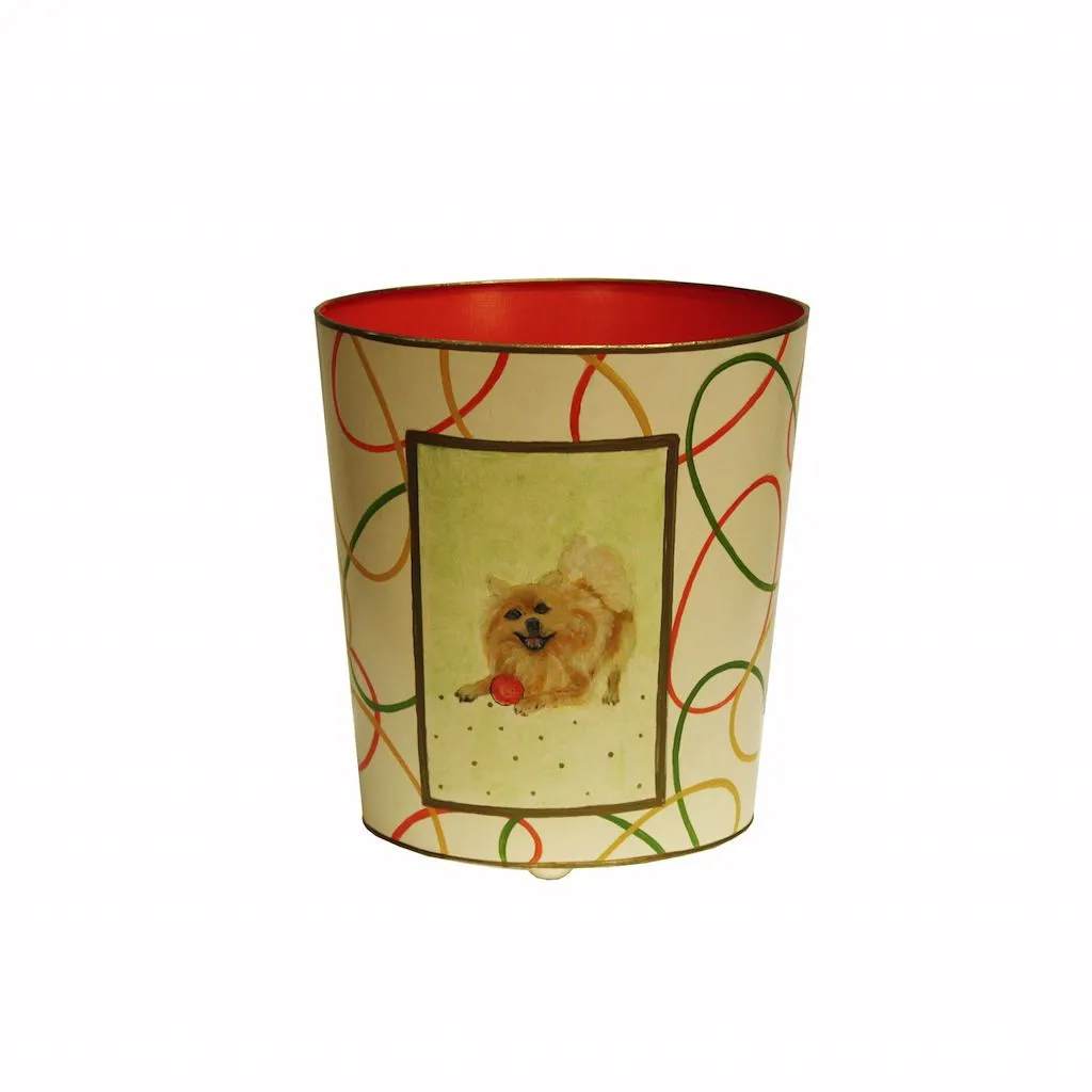 Pomeranian Wastebasket by Worlds Away