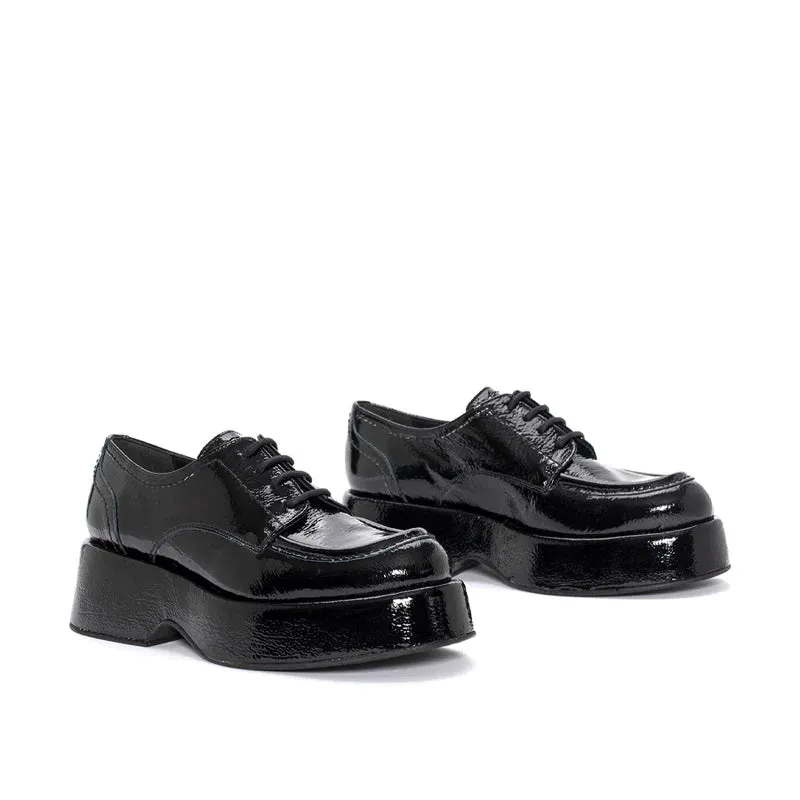 PONS QUINTANA | ZAPATOS DERBY MUJER | FLIPER NEGRO NAPA LC | NEGRO