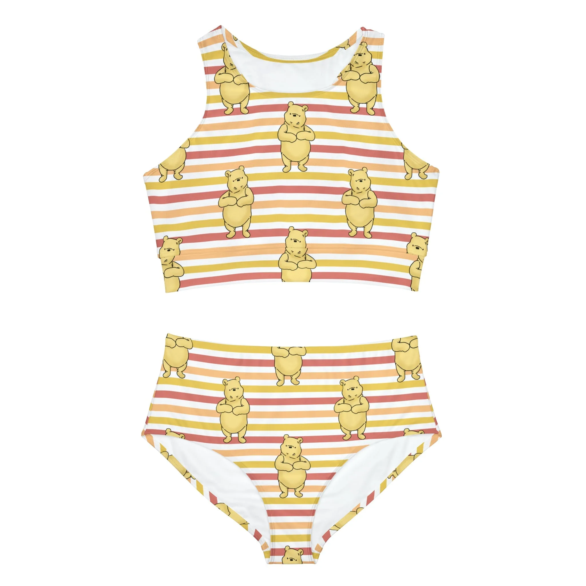 Pooh Stripes Sporty Bikini Set