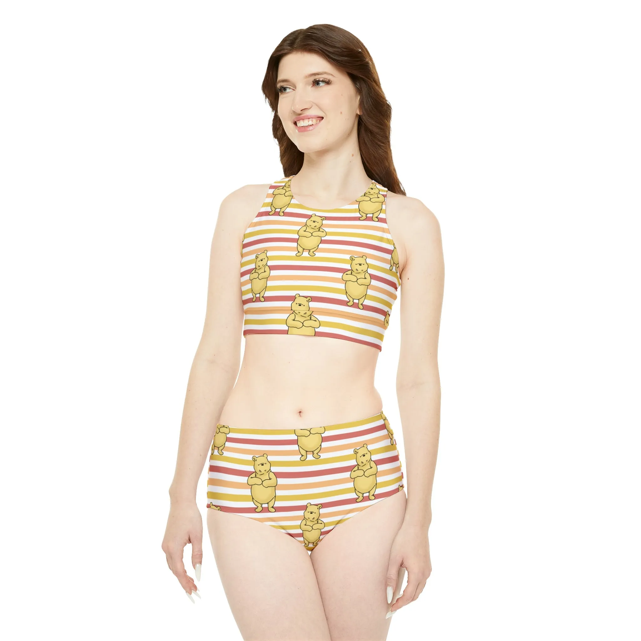 Pooh Stripes Sporty Bikini Set