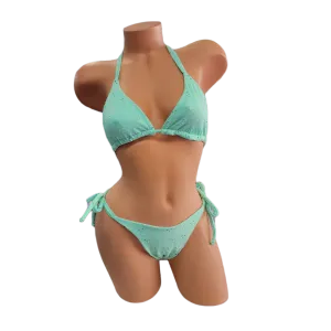 Poolside Pastel Mint Triangle Top