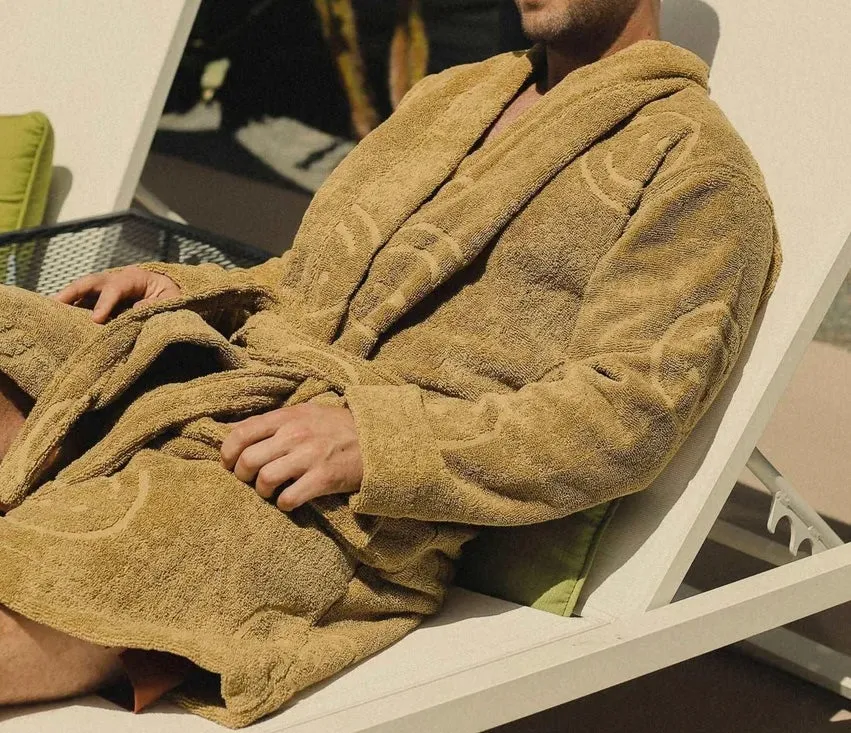 Poolside Smiley Terry Bathrobe