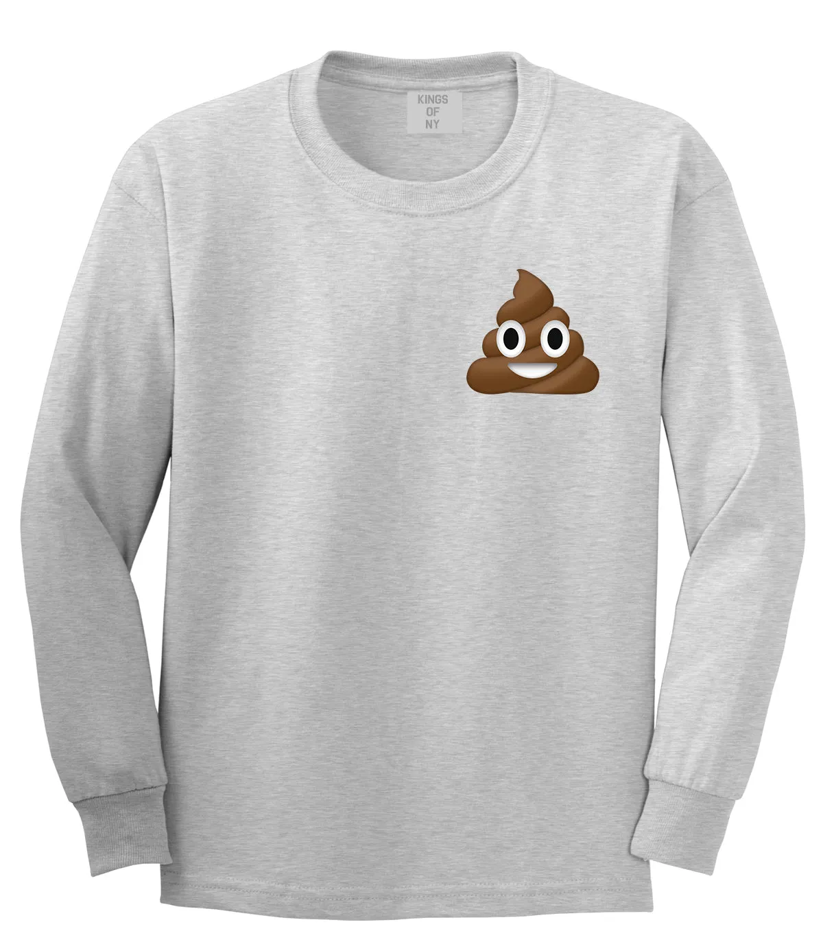 Poop Chest Mens Long Sleeve T-Shirt