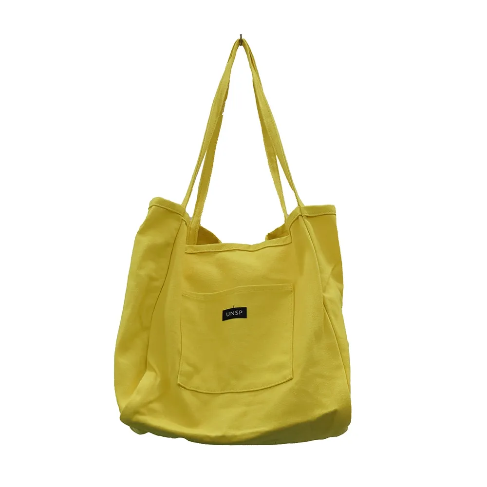 Pop of Color Pocket Tote Bag OY31