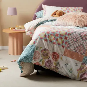 Pop Patchwork Multi Quilt Cover Set by Logan and Mason Kids