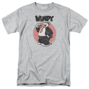 Popeye Wimpy Mens T Shirt Athletic Heather