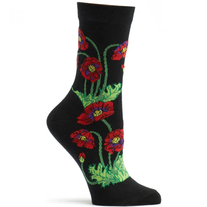 Poppies Women's Crew Socks