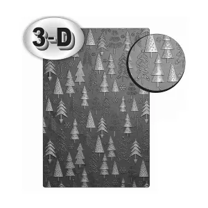 Poppy Crafts 3D Embossing Folder #124 - Unique Christmas Trees