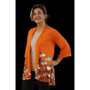 Poppy Patch Mandarin Orange Kimono, by A Walk In The Park®