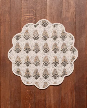 Poppy Scalloped Placemat