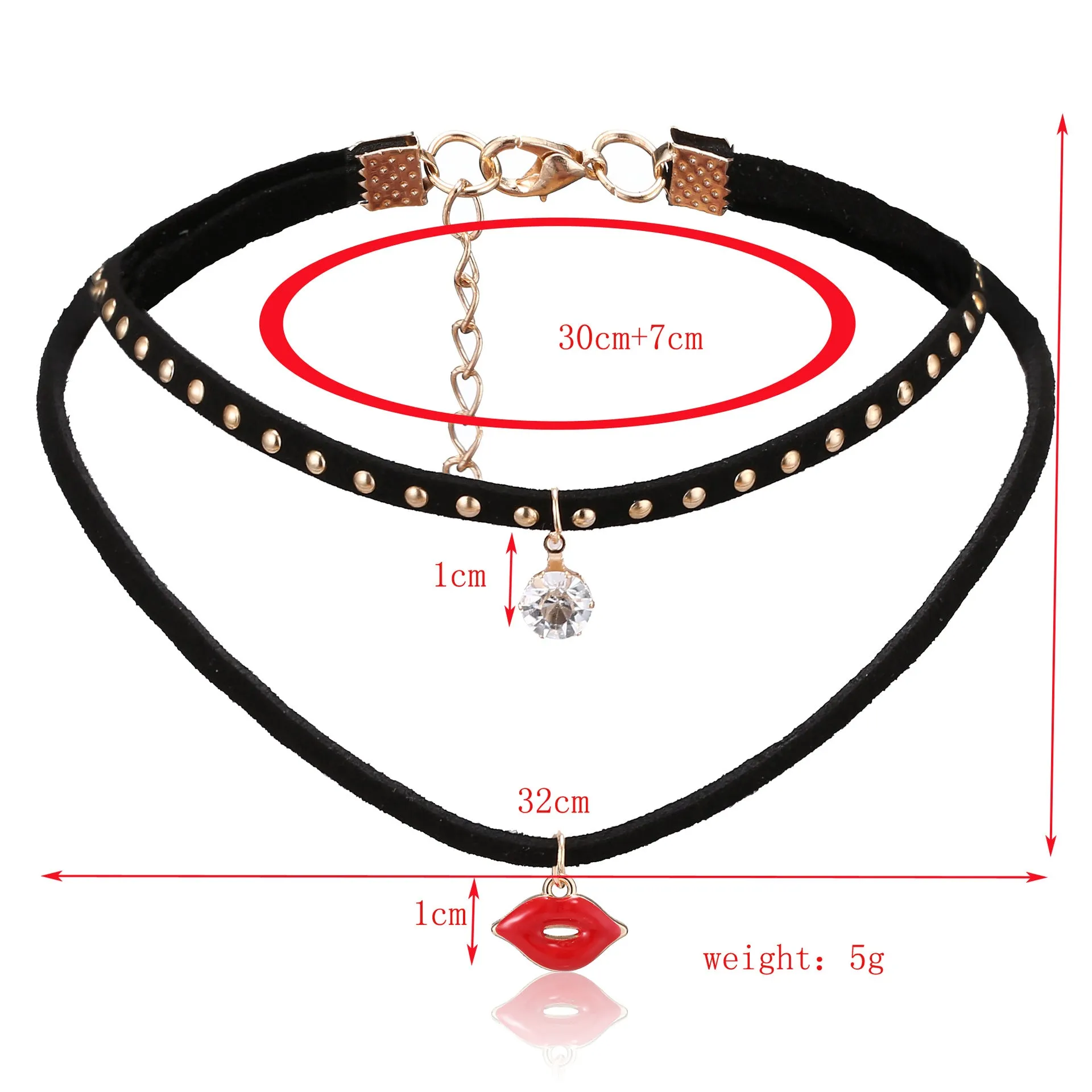 *POPPY - Velvet Double Layer Choker