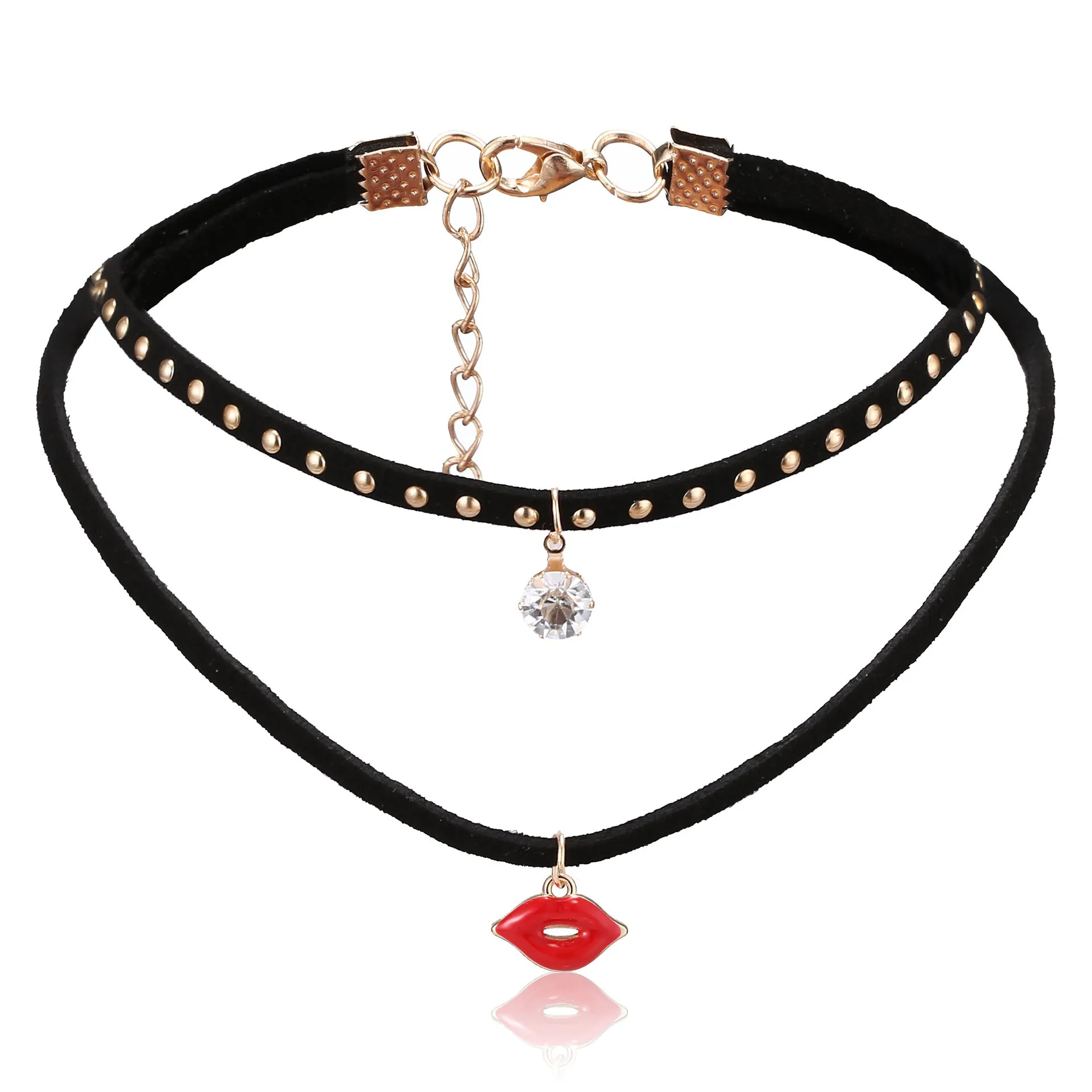 *POPPY - Velvet Double Layer Choker