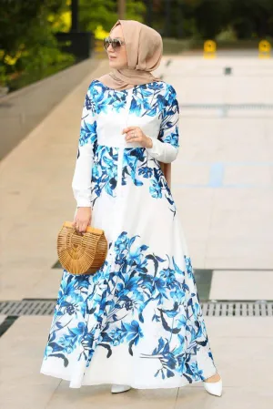 Porcelain Modest Dress