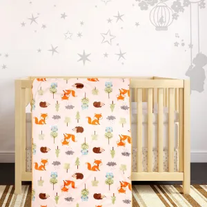 Porcupine Orange And White Blanket