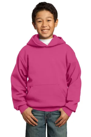 Port & Company ®  - Youth Core Fleece Pullover Hooded Sweatshirt.  PC90YH, Basic Colors