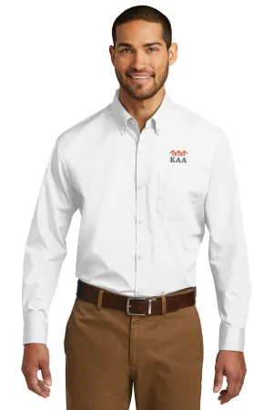 Port Authority Carefree Poplin Shirt, White [Ken Anderson Alliance]