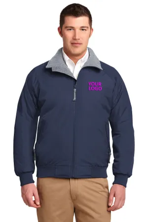 Port Authority Challenger Customized Jackets, True Navy/Grey Heather