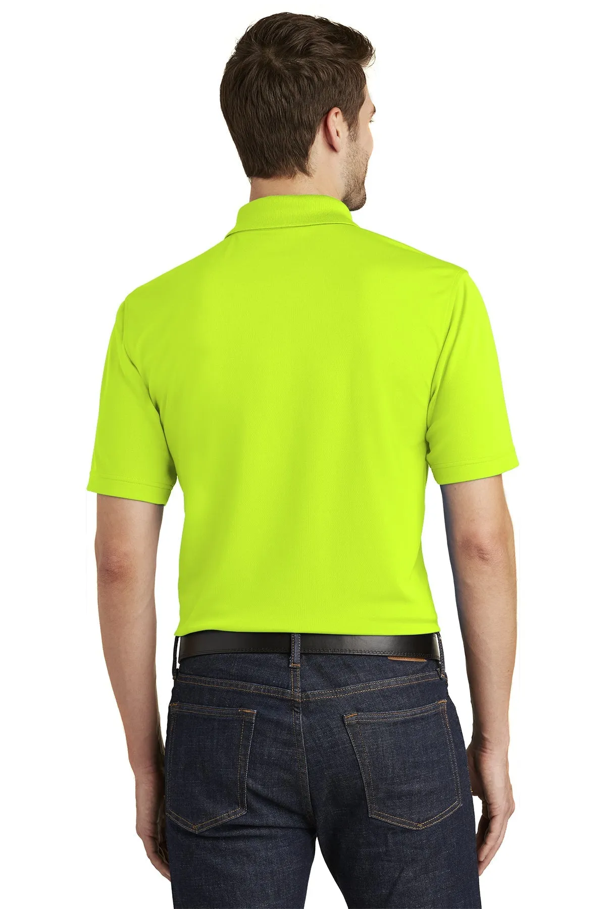 Port Authority Dry Zone UV Micro-Mesh Custom Polos, Safety Yellow