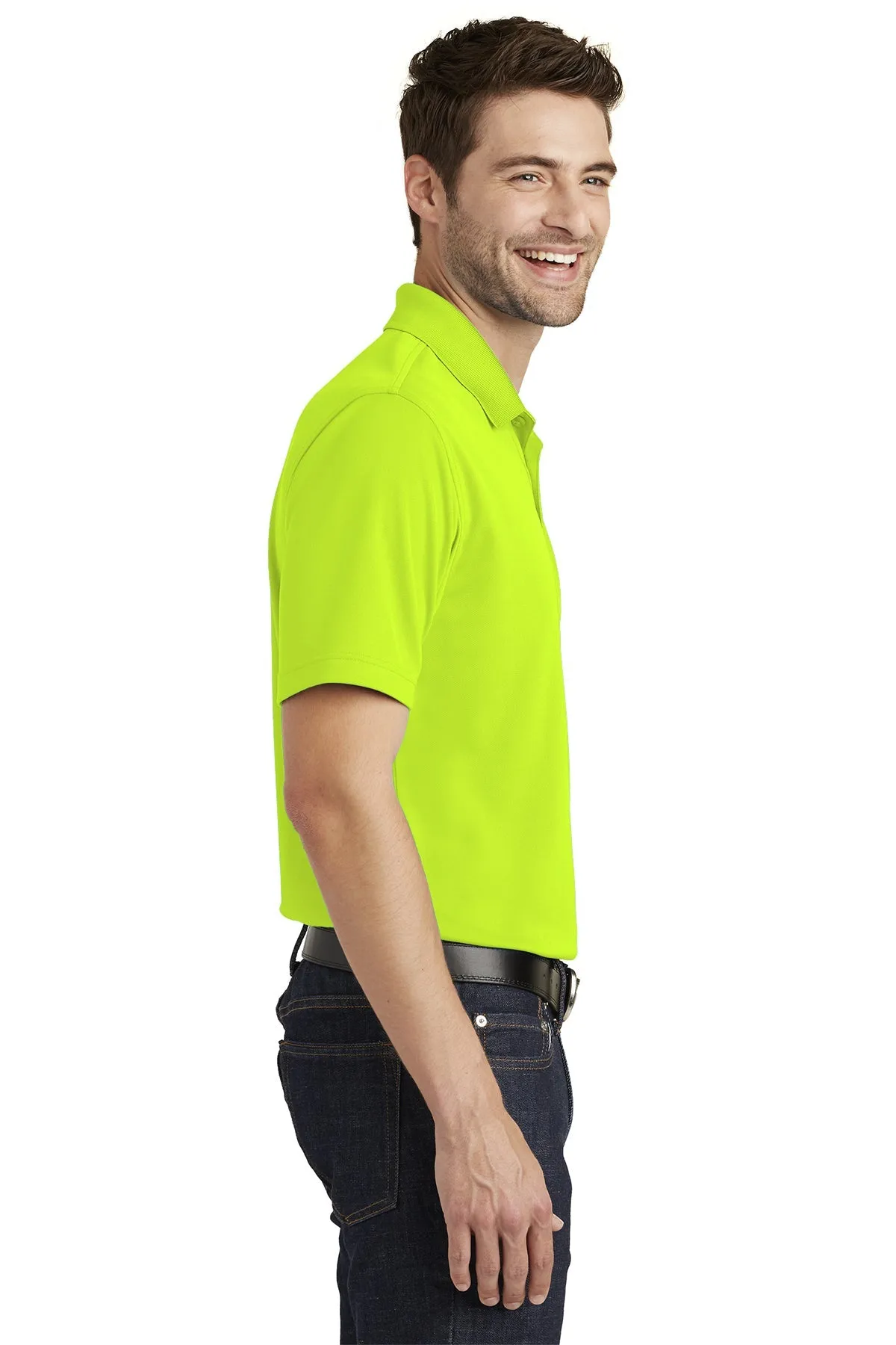 Port Authority Dry Zone UV Micro-Mesh Custom Polos, Safety Yellow