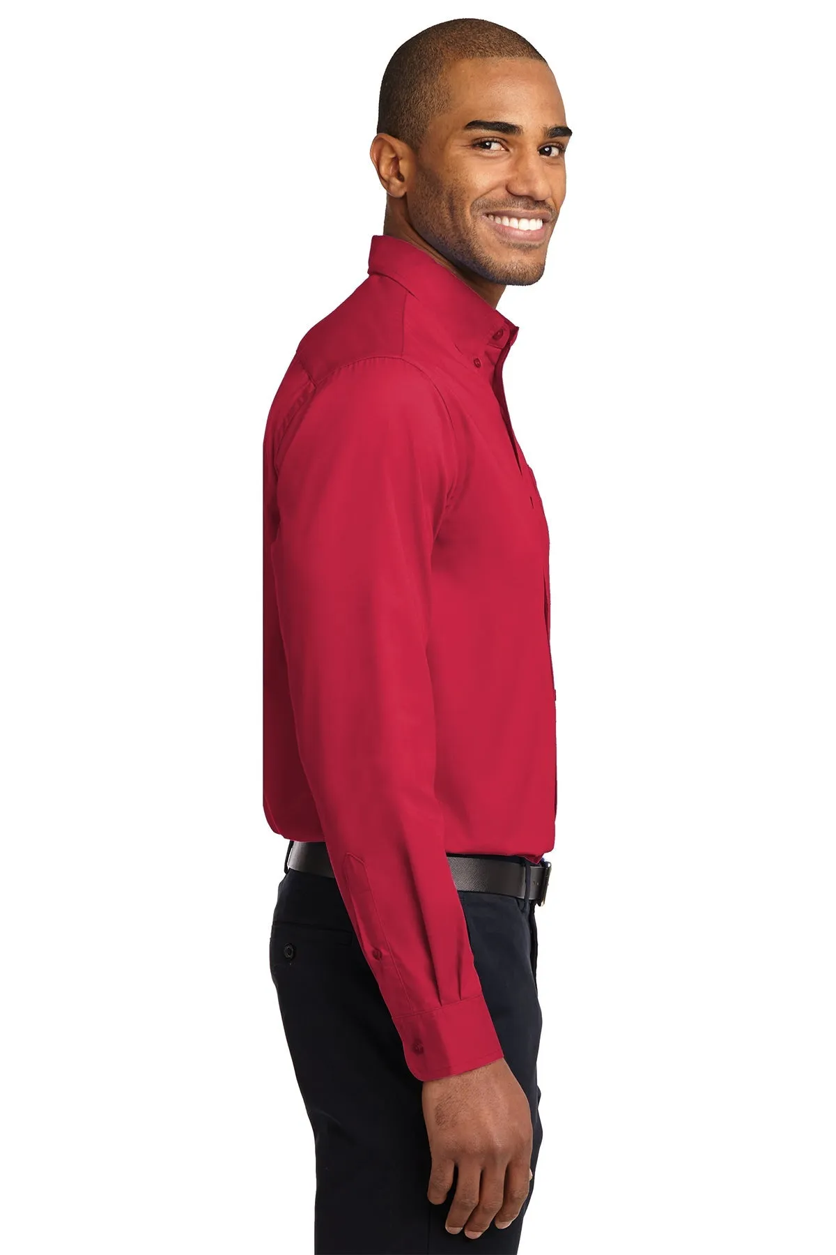 Port Authority Easy Care Custom Shirts, Red/Light Stone