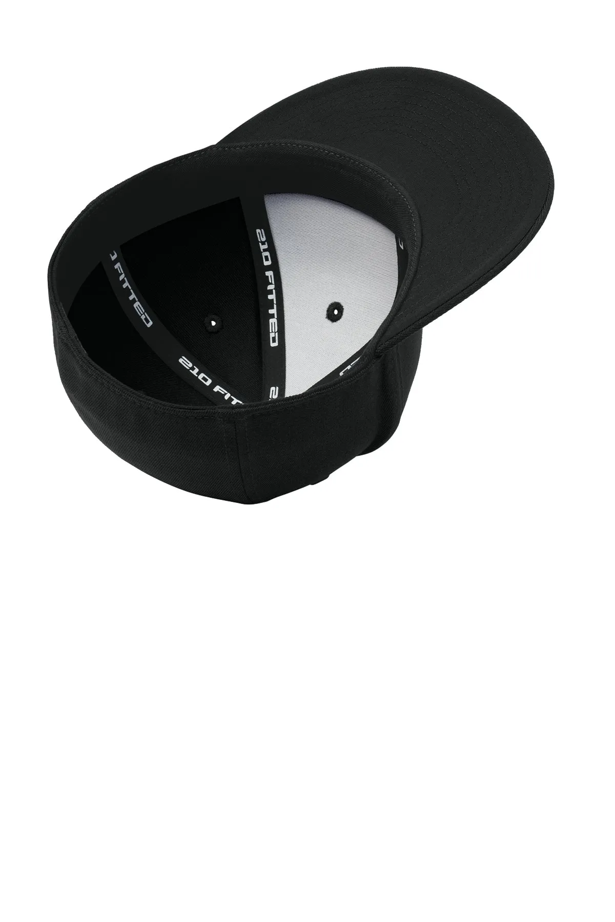 Port Authority Flexfit Flat Bill Cap, Black [Ware2Go]