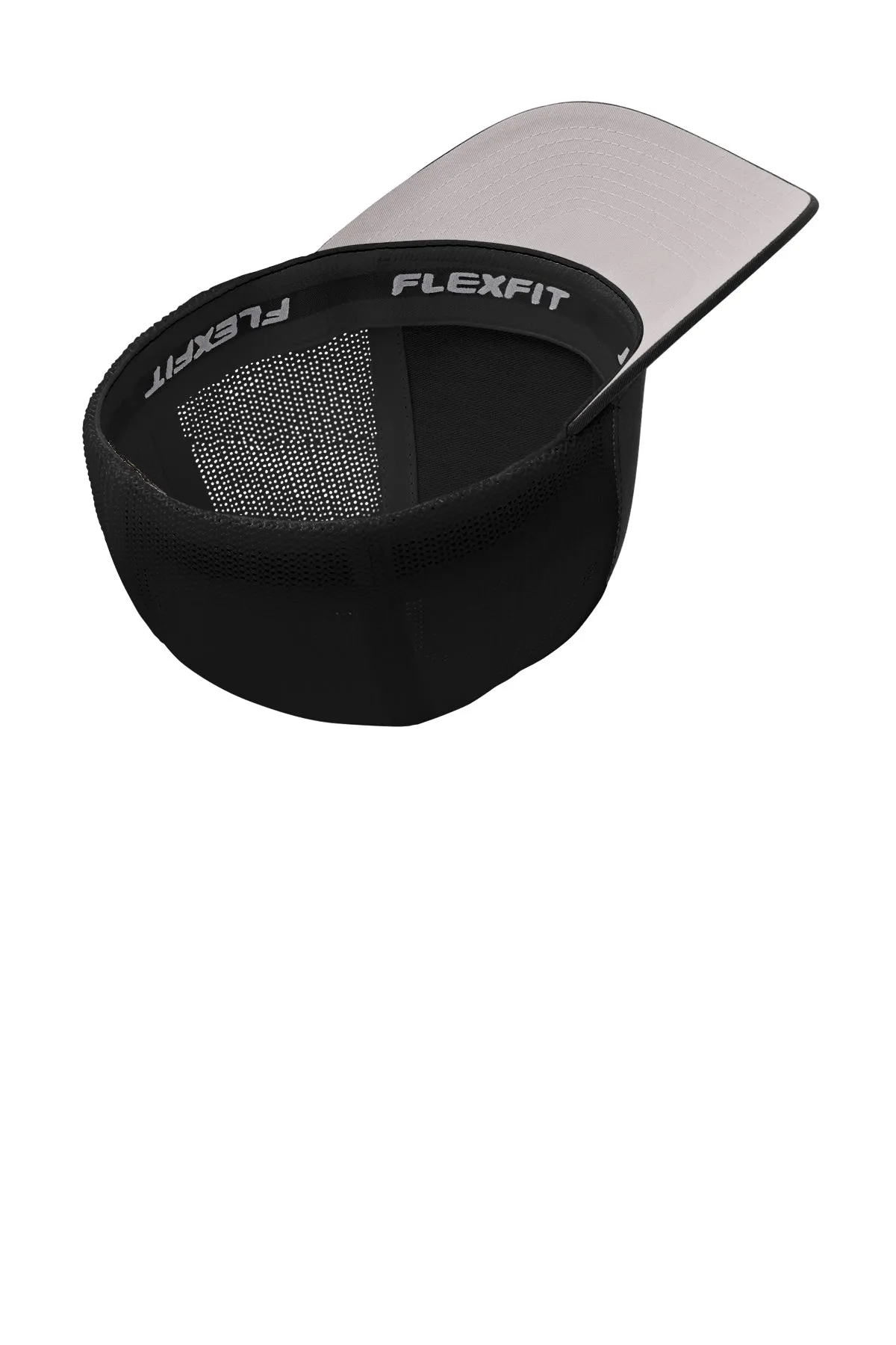 Port Authority Flexfit Mesh Back Branded Caps, Black/Black