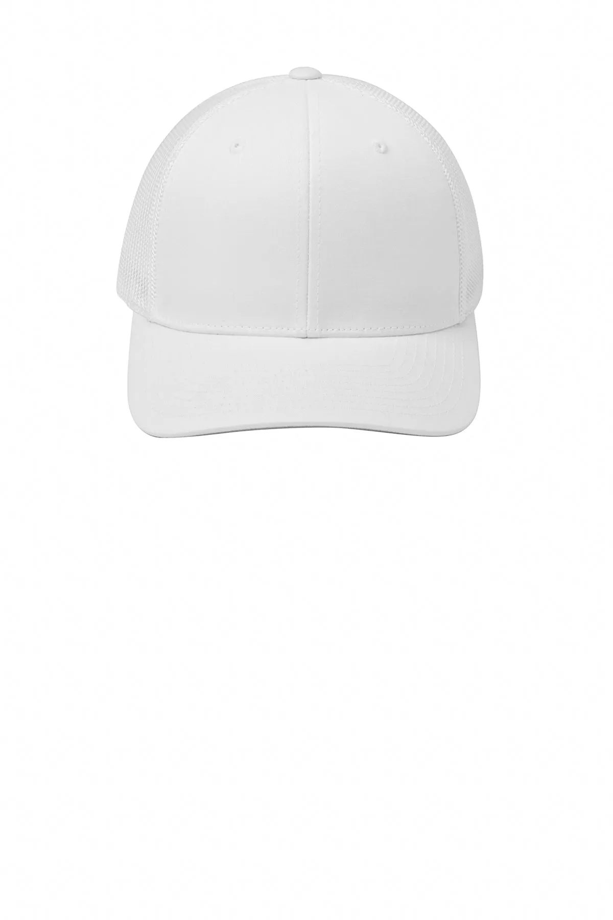 Port Authority Flexfit Mesh Back Branded Caps, White/ White