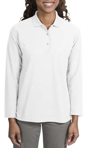 Port Authority - Ladies Silk Touch Long Sleeve Sport Shirt.  L500LS