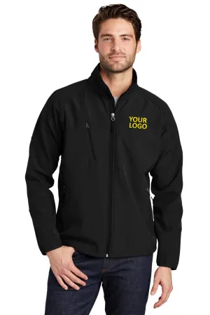 Port Authority Textured Custom Soft Shell Jackets, Black