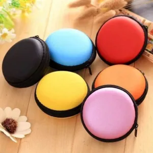 Portable Earphone & Sim Card Pouch ( Random Colour )