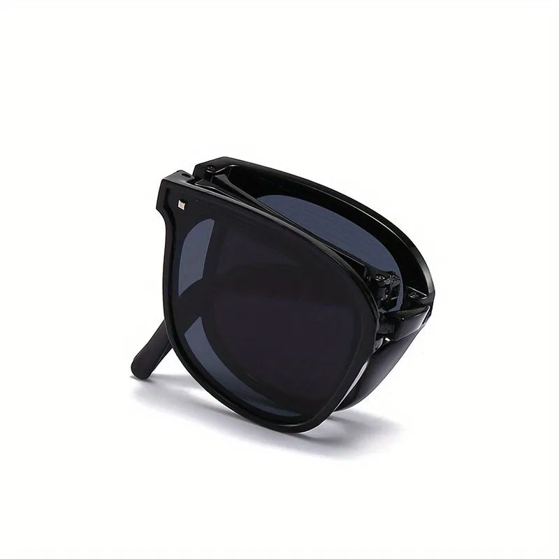 Portable Polarized Sunglasses with Foldable Square Frame for Men