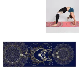 Portable Printed Non-slip Environmental Protection Yoga Mat Drape, Size: 185 x 63cm(Saint Golden Wolf)