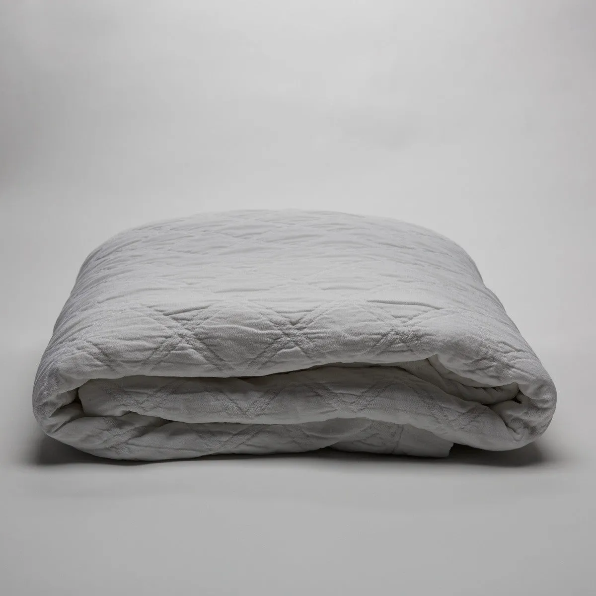 Portier Cotton Coverlet Pure White