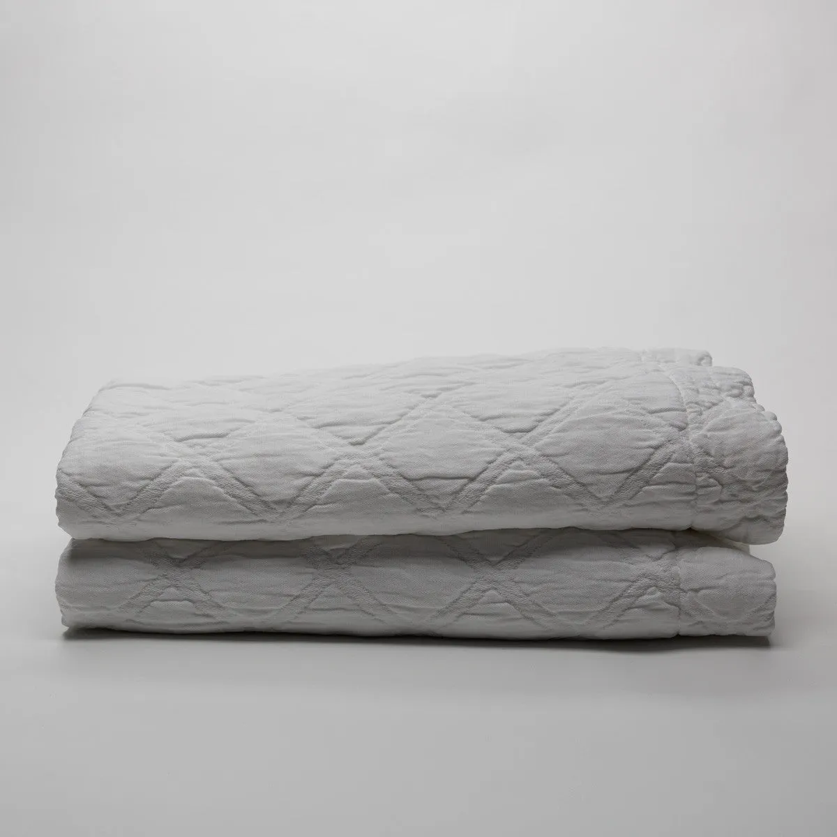 Portier Cotton Coverlet Pure White