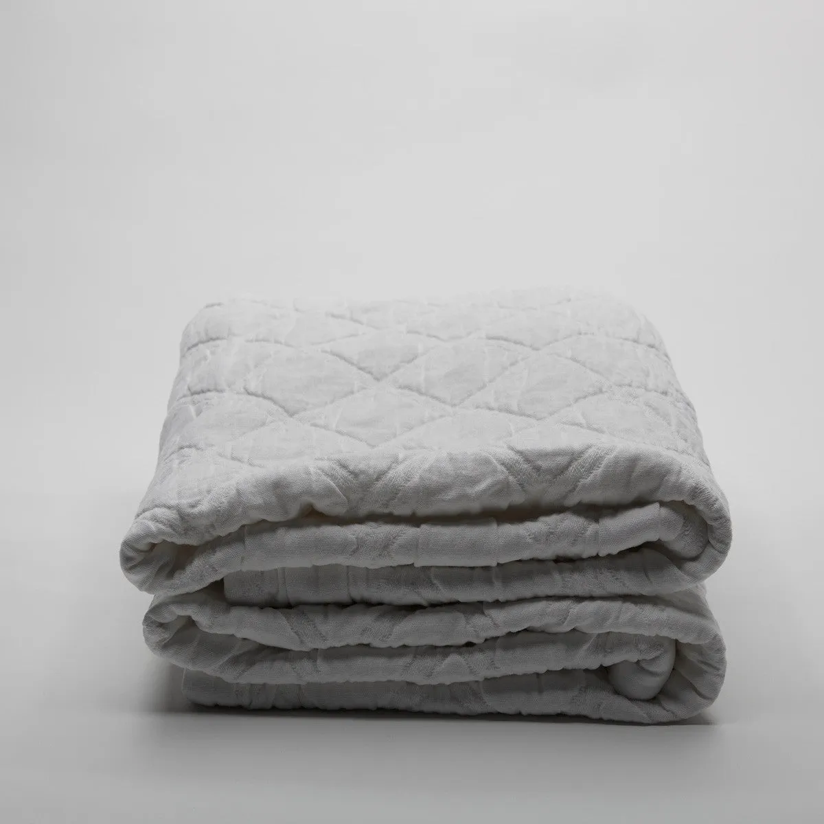 Portier Cotton Coverlet Pure White